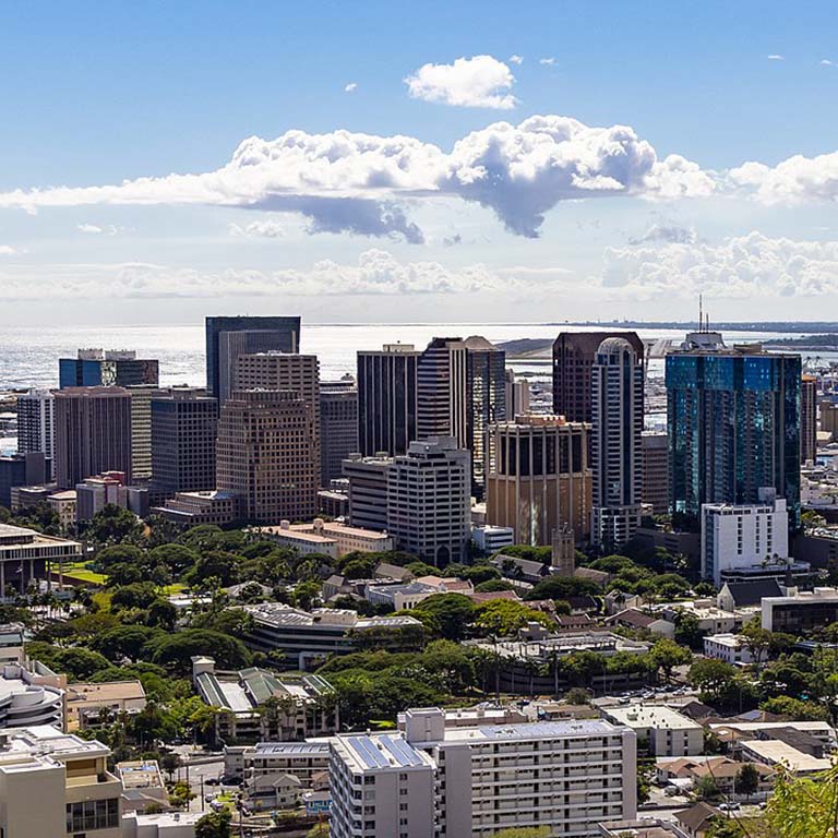 Image of Honolulu. Towing services provided by Quikhooks. Top towing Honolulu has available in the 808 area.